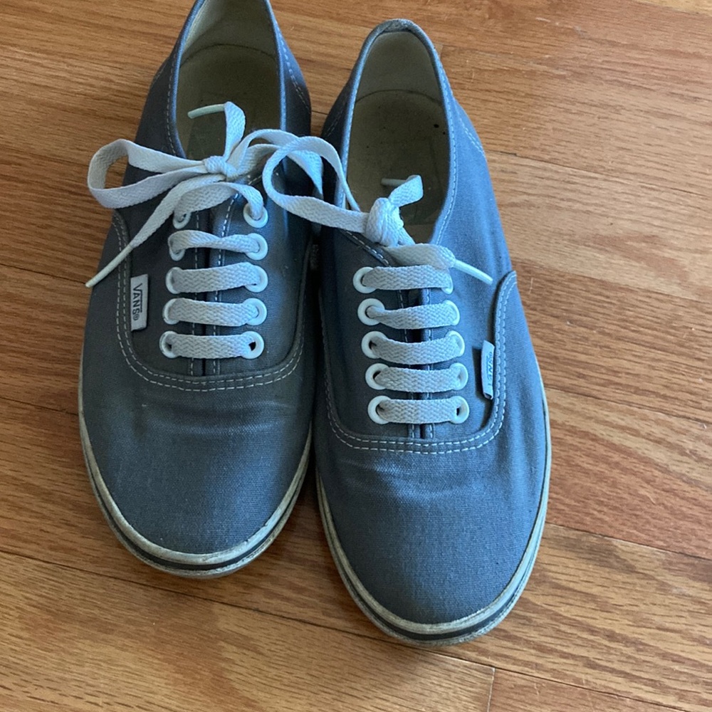 Women’s grey vans sneakers 6.5 lace up flat shoes